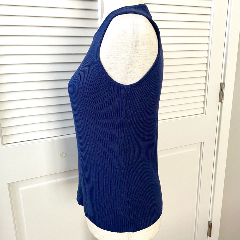 Dana Buchman Silk Knit Sleeveless Shell Tank Top Vintage Black Label Size M - Picture 2 of 8